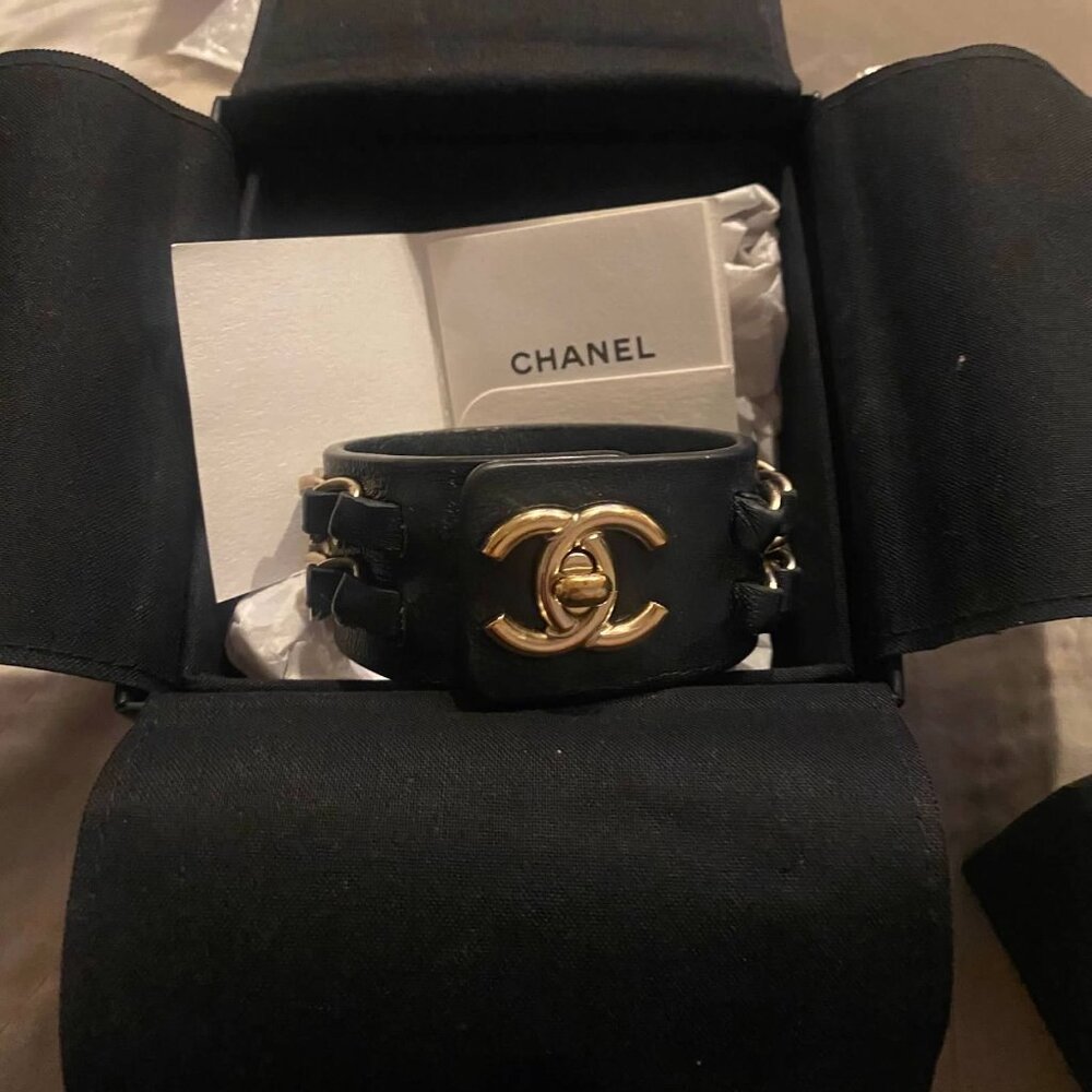 Chanel Leather Cuff